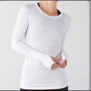 Lululemon Swiftly Tech Long Sleeve White size 6